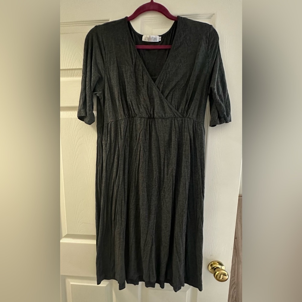 Latched Mama older style dress nursing 1X